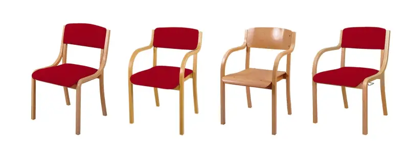 Vinjeta A -sedák překližka